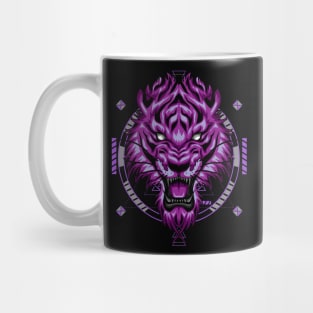 tiger head mask Mug